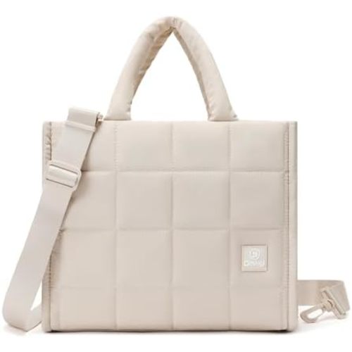 Quilted Crossbody Bags for Women - Small Tote Shoulder Puffer Weekender Overnight Handbag Organizer