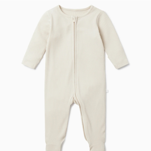 Ribbed Clever Zip Sleepsuit