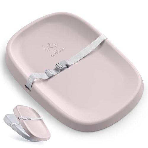 Bellababy Baby Changing Pad, Waterproof & Non-Slip, Soft, Easy to Clean, Lightweight, Portable, Polyurethane (PU), 27.6 * 19.2 * 2.9 inches, Pink