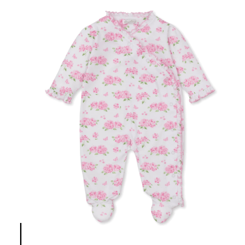 Heavenly Hydrangeas Pink Footie