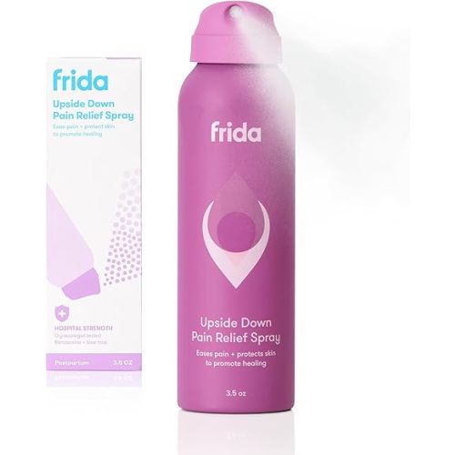 Frida Mom Anesthetic Spray, Hospital Strength Benzocaine and Glycerin for Instant Relief and Healing, Dermatologist Tested, with Aloe and Witch Hazel, Postpartum Essentials, 3.5oz