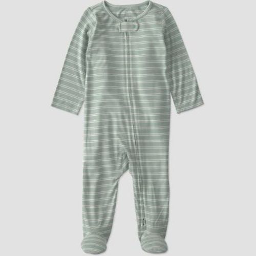 Carter's Just One You® Baby Boys' Green Striped Comfy Soft Long Sleeve Sleep N' Play - Green Newborn