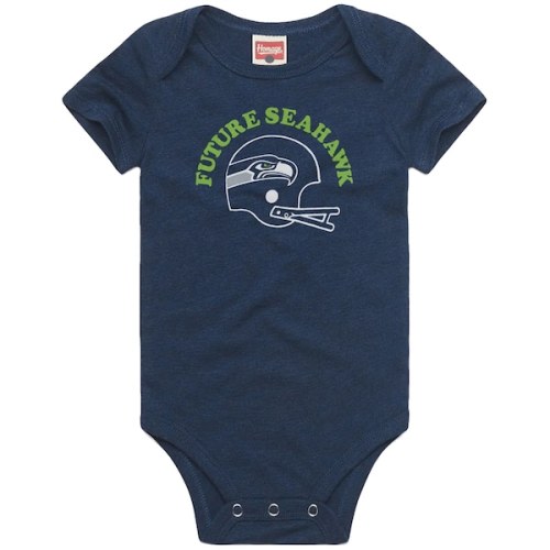 Infant Seattle Seahawks Homage College Navy Future Fan Tri-Blend Bodysuit