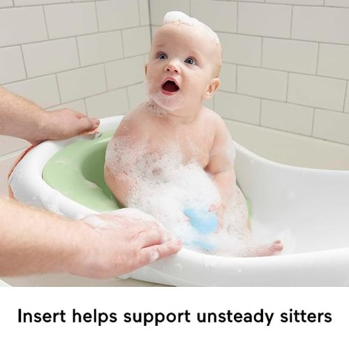 Fisher-Price Baby to Toddler Bath 4-in-1 Sling ‘n Seat Tub with Removable Infant Support and 2 Toys, Puppy Perfection