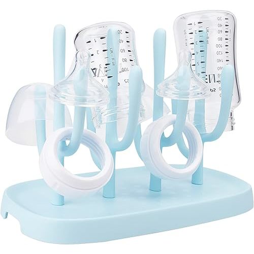 Baby Bottle Drying Rack, Space Saving Bottle Dryer Holder for Bottles, Nipples, Pump Parts, Cups