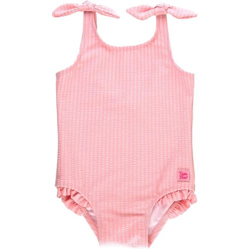 RuffleButts® Swimsuit, Pink Seersucker - 2T