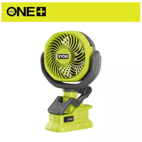 RYOBI ONE+ 18V Cordless 4 in. Clamp Fan (Tool Only) PCF02B