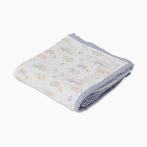 Little Unicorn Deluxe Muslin Original Quilt - Rainbows & Raindrops