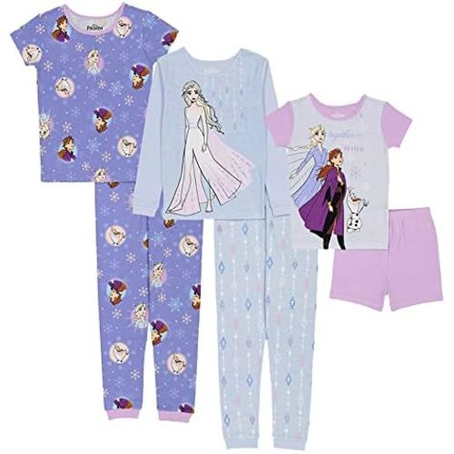 Disney 6-Piece Snug-fit Cotton Pajama Set, Soft & Cute for Kids