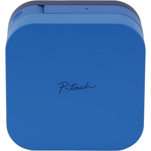 Brother P-Touch Cube Smartphone Label Maker, Bluetooth Wireless Technology, Multiple Templates Available, Apple & Android Compatible - Blue, 2.5 x 4.6 x 4.6 inches