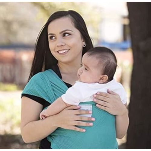 Wrap - Versatile Water & Warm Weather Baby Carrier | Made in USA with Safety Tested Fabric, CPSIA & ASTM Compliant | Lightweight, Quick Dry (Mermaid Teal, One Size)