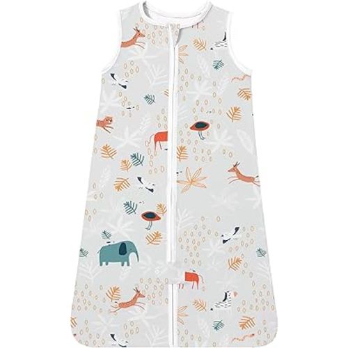 TotAha Sleep Sack 6-12-15 Months, 0.5 TOG Summer Light Sleeping Sacks, Buttery Soft Wearable Blanket Baby Sleep Bag with 2-way Zipper