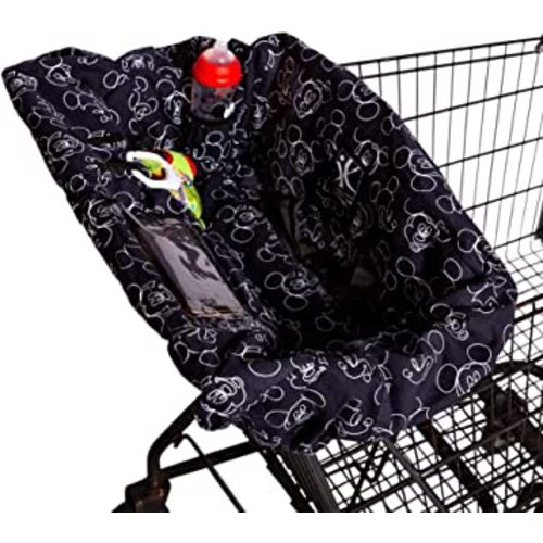 Disney Baby by J.L. Childress Shopping Cart & High Chair Cover for Baby to Toddler, Mickey Black