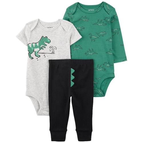 Baby Boy Carter's 3-Piece Dinosaur Bodysuits & Pants Set