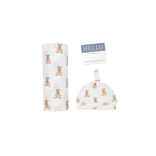 Hello World Hat & Swaddle Set, X-Large