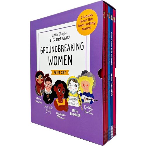 Little People, Big Dreams Groundbreaking Women 5 Books Collection Box Gift Set (Malala Yousafzai, Ruth Bader Ginsburg, Michelle Obama, Greta Thunberg & Dolly Parton)
