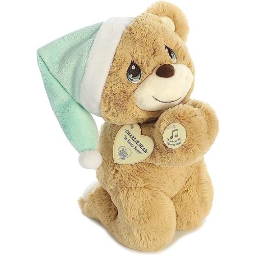 Aurora® Inspirational Precious Moments™ Charlie Prayer Bear Stuffed Animal - Cherished Memories - Enduring Comfort - Brown 10 Inches