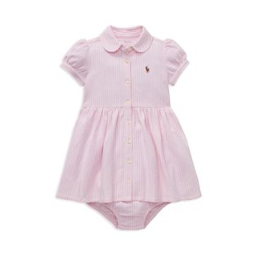 Girls' Striped Oxford Dress & Bloomers Set (9 months)