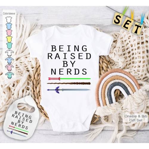 Raised by Nerds :  Star Wars Baby Onesie® Bodysuit Shirt One - Etsy