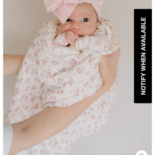 Gauze Lace Blanket | Paisley Peony – Little and Fern