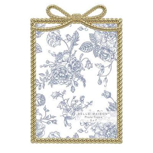 Belle Maison Gold Bow Cast Metal Frame