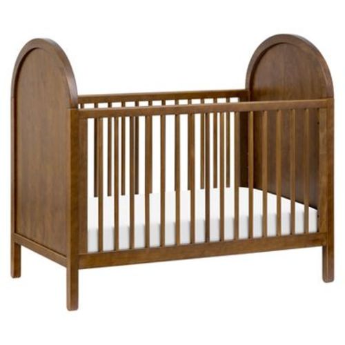 Babyletto Bondi 3-in-1 Convertible Crib with Toddler Bed Conversion Kit - Natural Walnut