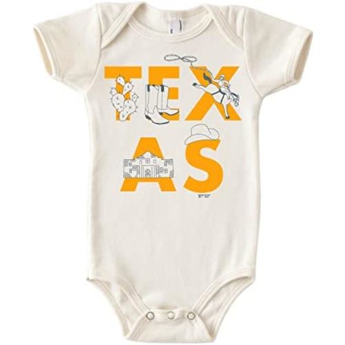 MAPTOTE Font One Piece-Unisex Baby Organic Cotton Short Sleeve Bodysuits-Various Sizes 3-18 Months-City Specific-Made in USA