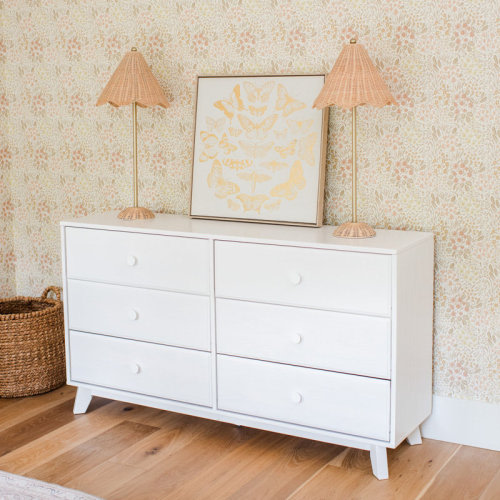 George Oliver Solid Wood 6 Drawer Dresser & Reviews | Wayfair