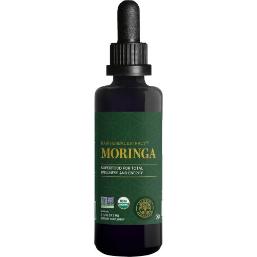 Global Healing Organic Moringa Oleifera Extract Liquid Drops, Moringa Supplement-Vegan from Raw Moringa Tree Leaves-Max Absorption of Vitamins and Minerals- More Potency Than Moringa Powder (2 Fl Oz)