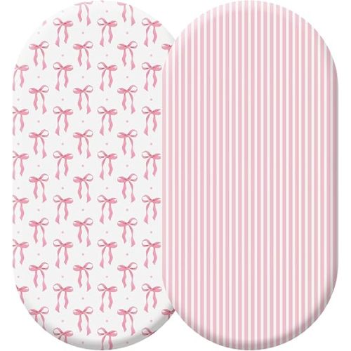 2 Pack Pink Baby Bassinet Sheets