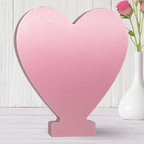 AOCEAN 6 Inch Pink Wood Letters Unfinished Wooden Letters for Wall MAGA Decorative Standing Letters Slices Sign Board for Crafts Christmas Decoration Home Party Projects (Love)