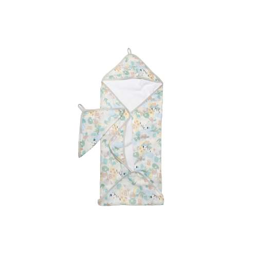 Hooded Towel Set - Animal Puzzle