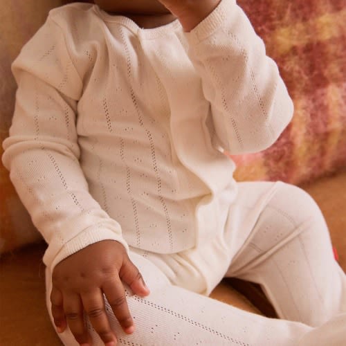 Magnetic Me - love lines tofu organic cotton pointelle magnetic parent favorite footie – Magnetic Me