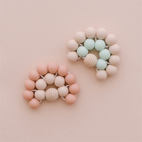Rainbow Silicone Teether | Jane
