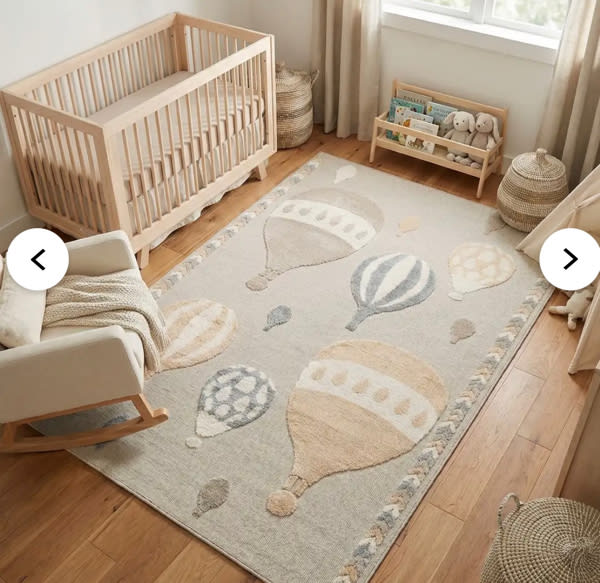 Multicolor 6' x 9' Whimsy Kids Rug | Rugs.com