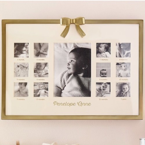 Ava Ribbon First Year Metal Frame