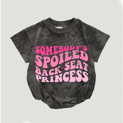 Sombody's Spoiled Back Seat Princess Romper