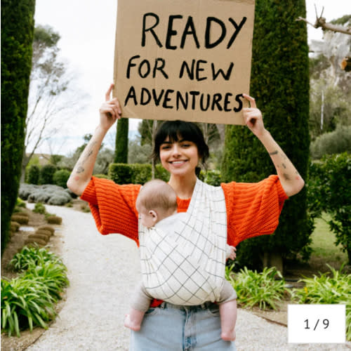 Simple and practical baby carrier GEOMETRIC Studio Romeo