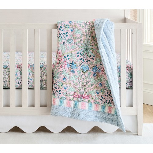 Morris & Co. Hyacinth Reversible Baby Quilt | Pottery Barn Kids