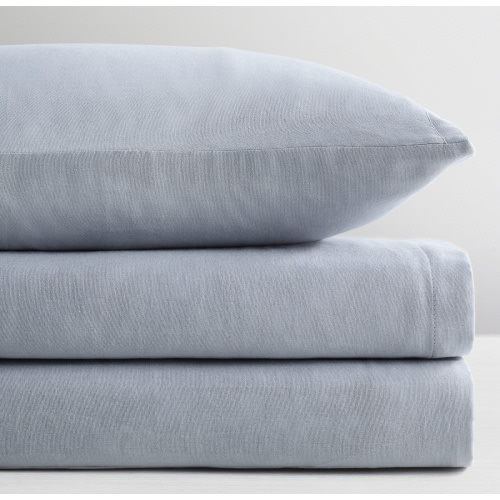 Ultra-Fine Organic Cotton Solid Crib Fitted Sheet | RH Baby & Child | Ocean