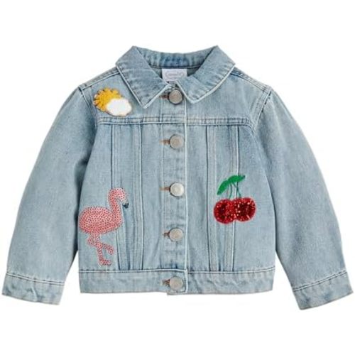 Mud Pie® | Glitter Patch Denim Jacket