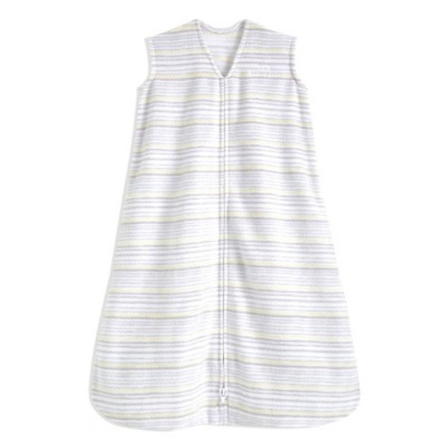 HALO Innovations SleepSack Wearable Blanket Micro Fleece, Color: Gray Stripe, Size: S