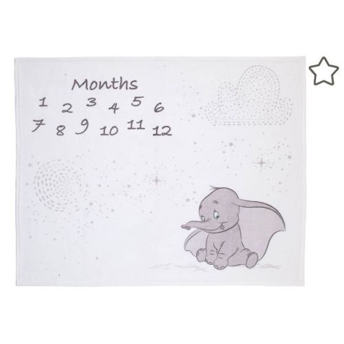 Disney Dumbo Super Soft Milestone Baby Blanket