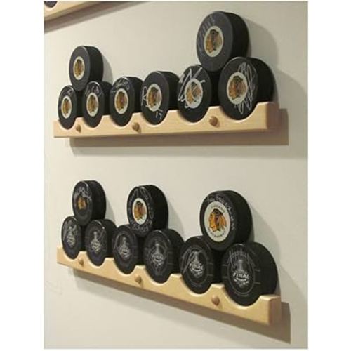 Hockey Puck Display Case Holder/Rack (6)