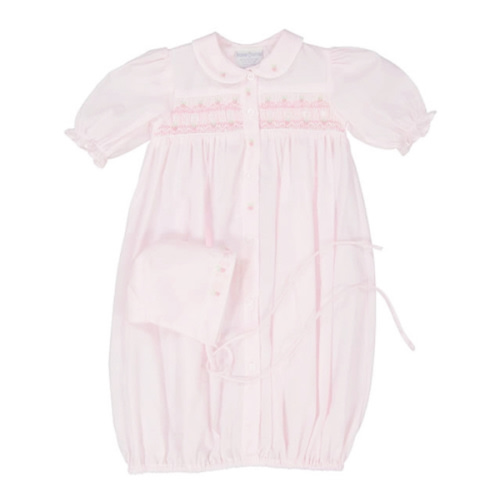 Ribbon Smocked Take Me Home Gown with Hat | Feltman Brothers