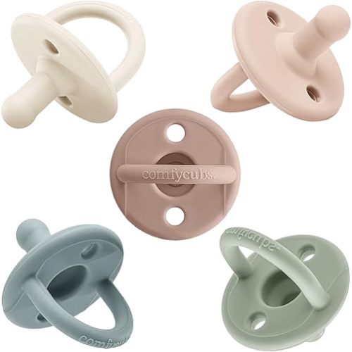 Comfy Cubs Baby Pacifier, 0+ Months - 5 Pack