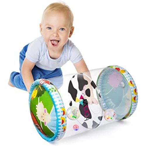 Hoovy Infant Crawling Toys | Toys for Crawling Babies | Crawling Toys for Babies 6-12 Months | Beginner Crawl Along Baby Roller | Drop Maze Tummy Time Activity Center | Early Development Jumbo Roller