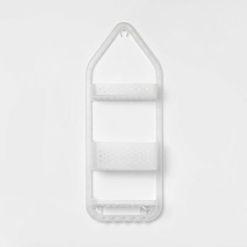 Three Tier Over The Shower Caddy Frosted - Room Essentials™: Polypropylene, Rust-resistant, 26" High