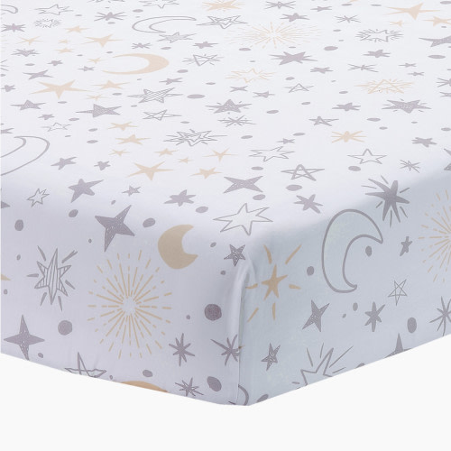 Lambs & Ivy Cotton Fitted Crib Sheet - Goodnight Moon
