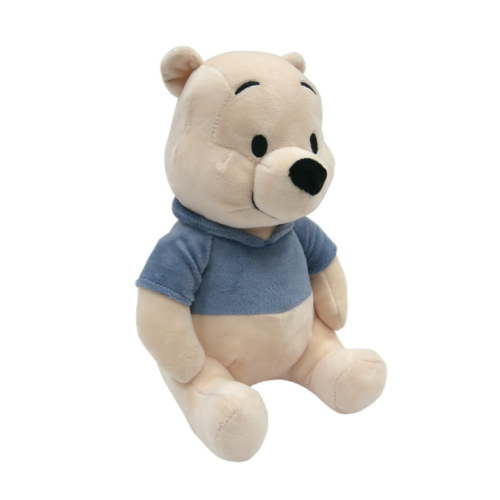 Disney Baby Forever Pooh Beige/Blue Bear Plush – Winnie the Pooh by Lambs & Ivy